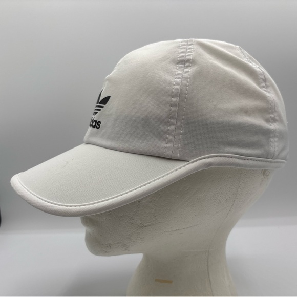 Adidas Originals Women’s Original Relaxed Black/White Nylon StrapBack Hat OSFM - Picture 4 of 16